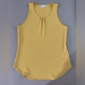 NEW Van Heusen Mustard Solid Tank Top